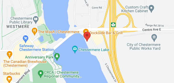 map of 125 East Chestermere Drive